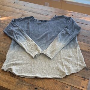 Fate Heather Blue Gray Knit Top